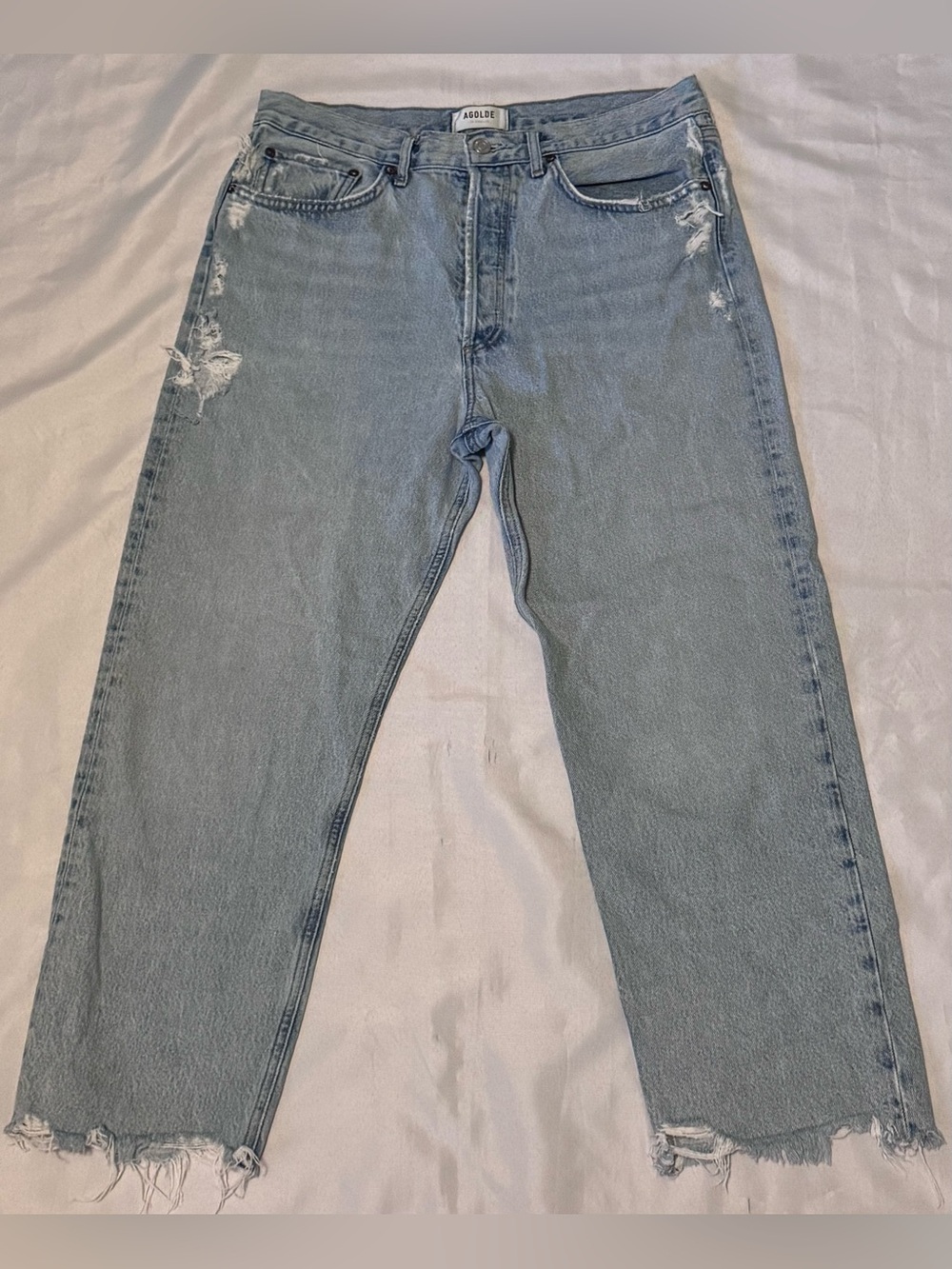 AGOLDE 90's Crop in Nerve Sz 29 100% Organic Cotton A1736-1206 - Picture 5 of 9
